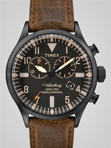 Orologio Timex Waterbury Chrono in Acciaio TW2P64800 - TW2P64800